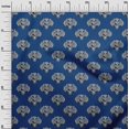 thumbnail image 2 of oneOone Cotton Silk Fabric Animal Face Block Print Sewing Fabric BTY 42 Inch Wide, 2 of 4