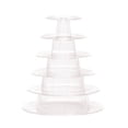 thumbnail image 2 of Uuiauoio 6 Tiers Macaroon Tower Stand, Round Macaron Tower Cake Display Rack Plastic Cupcake Stand Macarons Desserts Serving Tray for Birthday Wedding Party Decor (6 Tiers), 2 of 6