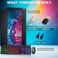 thumbnail image 3 of Dell Custom RGB Desktop PC, Intel Core i5 Processor, 16GB RAM, 256GB SSD, Wi-Fi, Bluetooth, 4K Support, HDMI, DisplayPort, Windows 11 Pro Refurbished, 3 of 4
