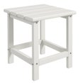 thumbnail image 1 of CoSoTower Side Table, Square Patio End Table, Weather Resistant 15" Outdoor HDPE Table for Porch, Balcony, White, 1 of 7