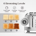 thumbnail image 4 of Salton NuRetro Digital 4 Slice Toaster, Metallic Silver Model ET2184SV, 4 of 8