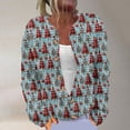 thumbnail image 1 of Jsaierl Ugly Christmas Sweater for Women Cute Xmas Open Front Button Down Sweater Cardigans Fall Winter Knitted Outwear Coat, 1 of 5