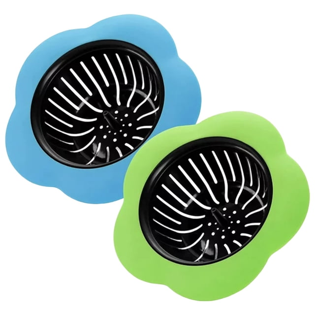 WHEANG Strainer For Kitchen 2 Pack Drain Silicone Stopper Garbage Disposal Drain Stopper Hair Catcher
