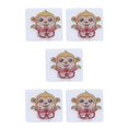 thumbnail image 1 of bedienty Wall Mounted Toothbrushes Holder Waterproof Brush Hanger Toothpaste Shaver Storage Bracket Space Saving Bathroom Type 4 5Set, 1 of 6