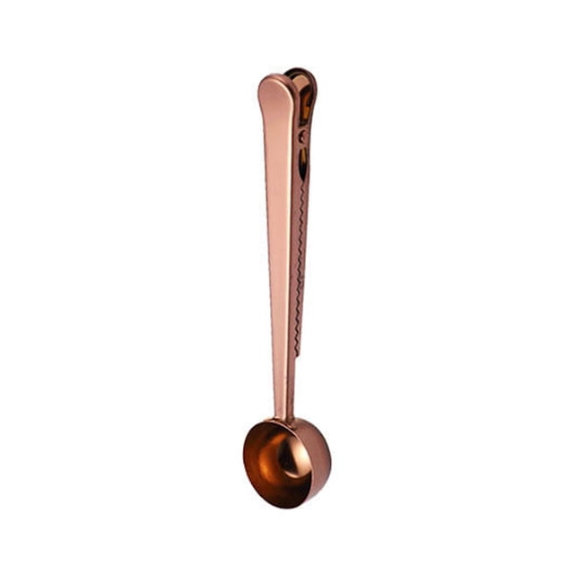 Cqxid Tableware Under $5 Coffee Scoop For Ground Coffee Stainless Steel Metal Scoop Multifunction Tablespoon Measuring Spoon Sealing Clips On Protein Powder Instant Coffee