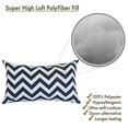 thumbnail image 2 of Petit Oreiller Chevron Bleu Marine 12x20, 2 of 6