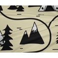 thumbnail image 5 of oneOone Polyester Lycra Pale Yellow Fabric Mountain Pattern Sewing Material Print Fabric By The Yard 56 Inch Wide, 5 of 5