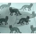 thumbnail image 4 of oneOone Viscose Chiffon Fabric Fox Block Printed Craft Fabric BTY 42 Inch Wide, 4 of 4
