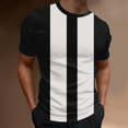 thumbnail image 3 of BOBOGOJP Tee-Shirt à Manches Courtes Col Rond pour Hommes Adultes (Noir,m), 3 of 4