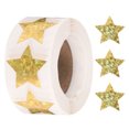 thumbnail image 1 of 500pcs Gold Tone Star Stickers 1 Inch Self-Adhesive Sticker Label for Shop Home, 1 of 6