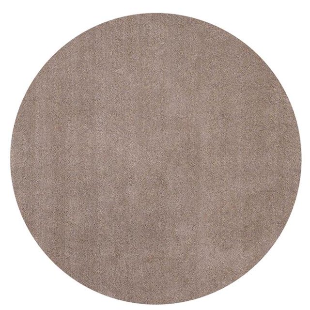 HomeRoots 352629 Tapis Rond en Polyester Beige de 6 Pi