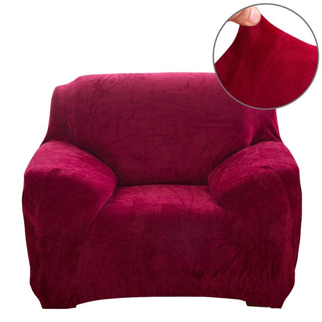 Housse de Canapé Extensible en Velours Épais pour 1/2/3/4 Places