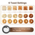 thumbnail image 3 of Mecity 4 Slice Toaster, Long Slot Toaster with Timer, Bagel, Defrost, Reheat, Cancel Functions, Warming Rack, Removable Tray, 6 Browning Settings, Extra Wide Slots, Stainless Stee, 3 of 8