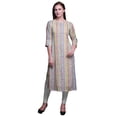 thumbnail image 1 of Bimba Robes Longues Droites pour Femmes Imprimées Manches 3/4 Vêtements Indiens, 1 of 6