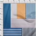 thumbnail image 3 of oneOone Rayon Medium Blue Fabric Stripes Fabric For Sewing Printed Craft Fabric By The Yard 56 Inch Wide, 3 of 4