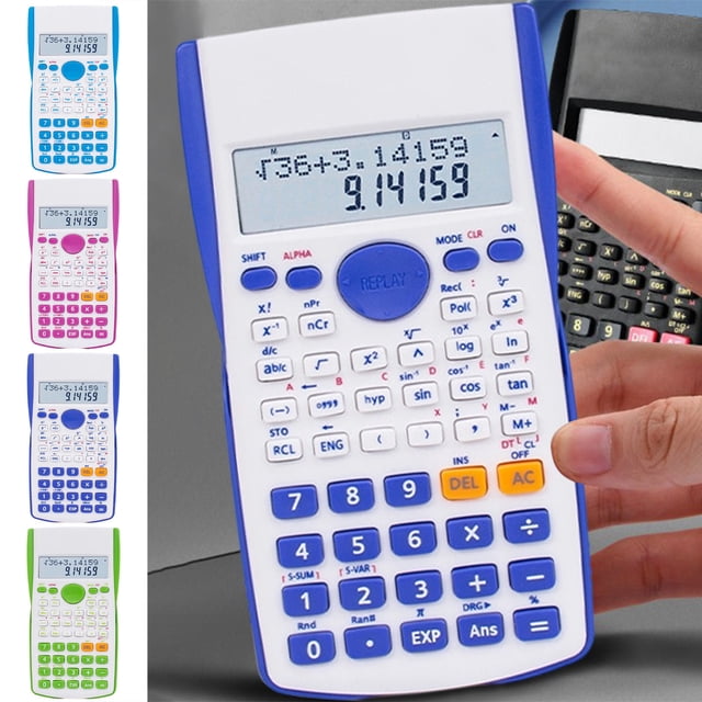 Sentmoon Calculators Desk Calculator Cientific Calculator for Students Battery Powered Function Calculator with LCD Display Math Algebra Geometry Trigonometry Tools