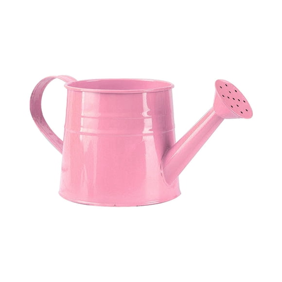 Galvanized Shower Bucket Tinplate Watering Kettle 1L Capacity for Watering Small Plants