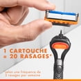 thumbnail image 3 of Gillette Fusion5 Razor Refills for Men Razor Cartridges, Lubrication Strip, Precision Trimmer for Men, 5-Blade Razor Blades for Close Shave 8ct, 3 of 14