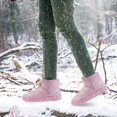 thumbnail image 2 of GPCT Bottes d'Hiver pour Femme en Suède Mi-Mollet Botte Chaussure Courte Peluche Doublure Chaude Chaussures, 2 of 5