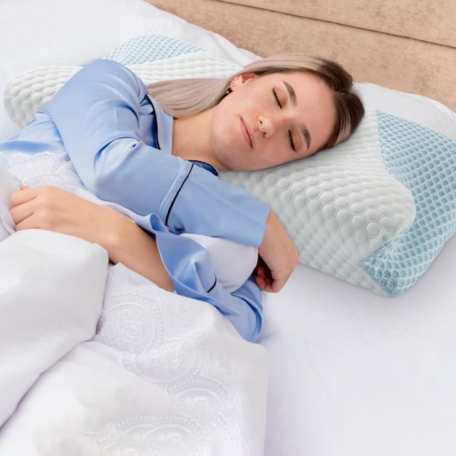 Soft And Non Collapsing Core Protects The Cervical Spine And Helps Sleep. Adult And Student Household Massage