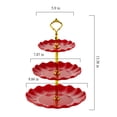 thumbnail image 3 of Lolmot Christmas Decorations for Living Room Multi-Layer Candy Plate Wedding Ktv Living Room Creative Fruit Plate Dry Fruit Plate Refreshment Plate Three-Layer Fruit Plate, 3 of 6