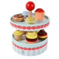 thumbnail image 4 of Tea Party Tableware Wooden Handicraft Toy Kitchen Pretend Play Set Cooking Coffee Bread For Toddlers Kids Birthday Gift Favors, 4 of 6