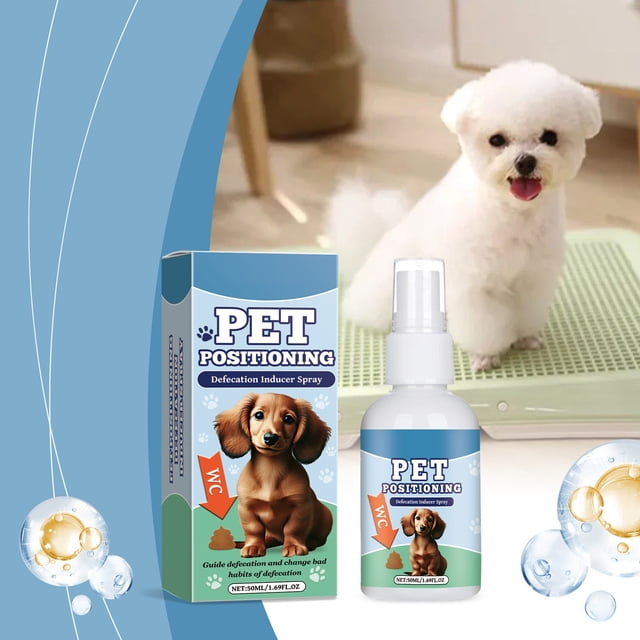 Jubipavy Potty Training Spray For Dogs Puppy Potty Training Spray Correct The Dog's Bad Defecation Behavior And Help You Train Your Dog To The Toilet In Right Place 50ml