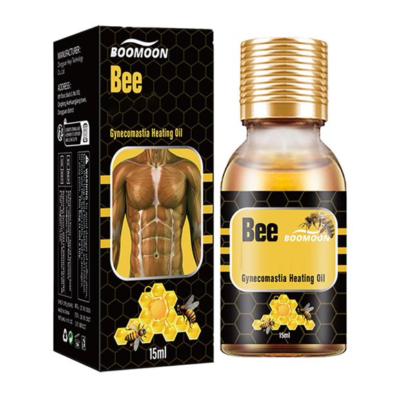Men Bee Gynecomastia Heating Oil, Men Therm Bee for Chest HOTS