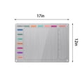 thumbnail image 3 of Magnetic Acrylic Calendar Board for Refrigerator, Monthly & Weekly Planner, Dry Erase Whiteboard, Home & Office Program Management, Clear, 3 of 6