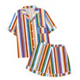 thumbnail image 1 of GDREDA Ensemble de Pyjama pour Femmes 2 Pcs Ensembles de Pyjama pyjamas pour Femmes Tigre Floral Imprimé Graphique Chemise à Boutons à Manches Courtes et Short Ensemble de Pyjama Femmes Ensembles de Pyjama pyjamas Rouge,TTG, 1 of 5