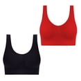 thumbnail image 1 of AherBiu 2pc Plus Size Sports Bras for Women Large Bust High Support Padded Bralettes Seamless Workout Underwear, 1 of 7