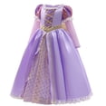 thumbnail image 4 of Robe Classique Raiponce Robe de Déguisement Robe Princesse à Manches Longues avec Accessoires, 4 of 6