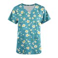 thumbnail image 4 of Pisexur Womens Scrub Tops Boasting Colorful Floral Prints Along With Short Sleeve Scrub Tops Suitable for Nursing Uniforms With Convenient Pockets, 4 of 4