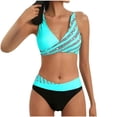 thumbnail image 1 of Bikini Sets for Women Plus Size Halter Swimsuits Two Piece Bathing Suit, 1 of 7