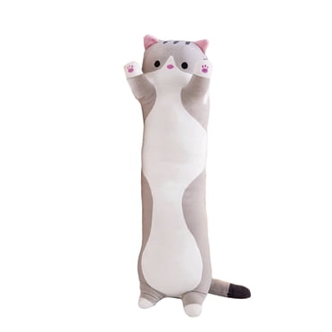 Cute Cartoon Cat Shaped Doll Toy Plush Toy Sleeping Long Throw Pillow Decorative Gift