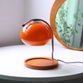 thumbnail image 2 of Lampe Chauffe-Bougie Aromathérapie Chauffe-Bougie à Intensité Réglable Rétro Décorative Fondoir de Bougie d'Aromathérapie Lampe de Fusion pour Chambre Bureau Assiette Ronde (Orange), 2 of 7