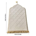 thumbnail image 3 of Portable Prayer Rug Thick Embossed Flannel Mat with Sponge Base for Versatile Indoor and Outdoor Use, 3 of 6