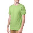 thumbnail image 3 of Hanes Mens ComfortSoft 4-Pack Crewneck T-Shirts, 2XL, Lime, 3 of 4