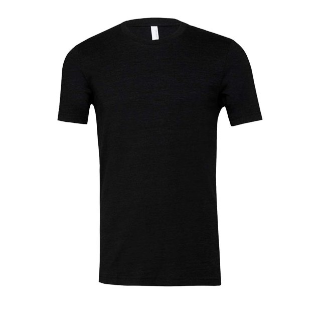 T-shirt à Manches Courtes Unisexe en Canevas Bella à Col Rond en Mélange, 3TG