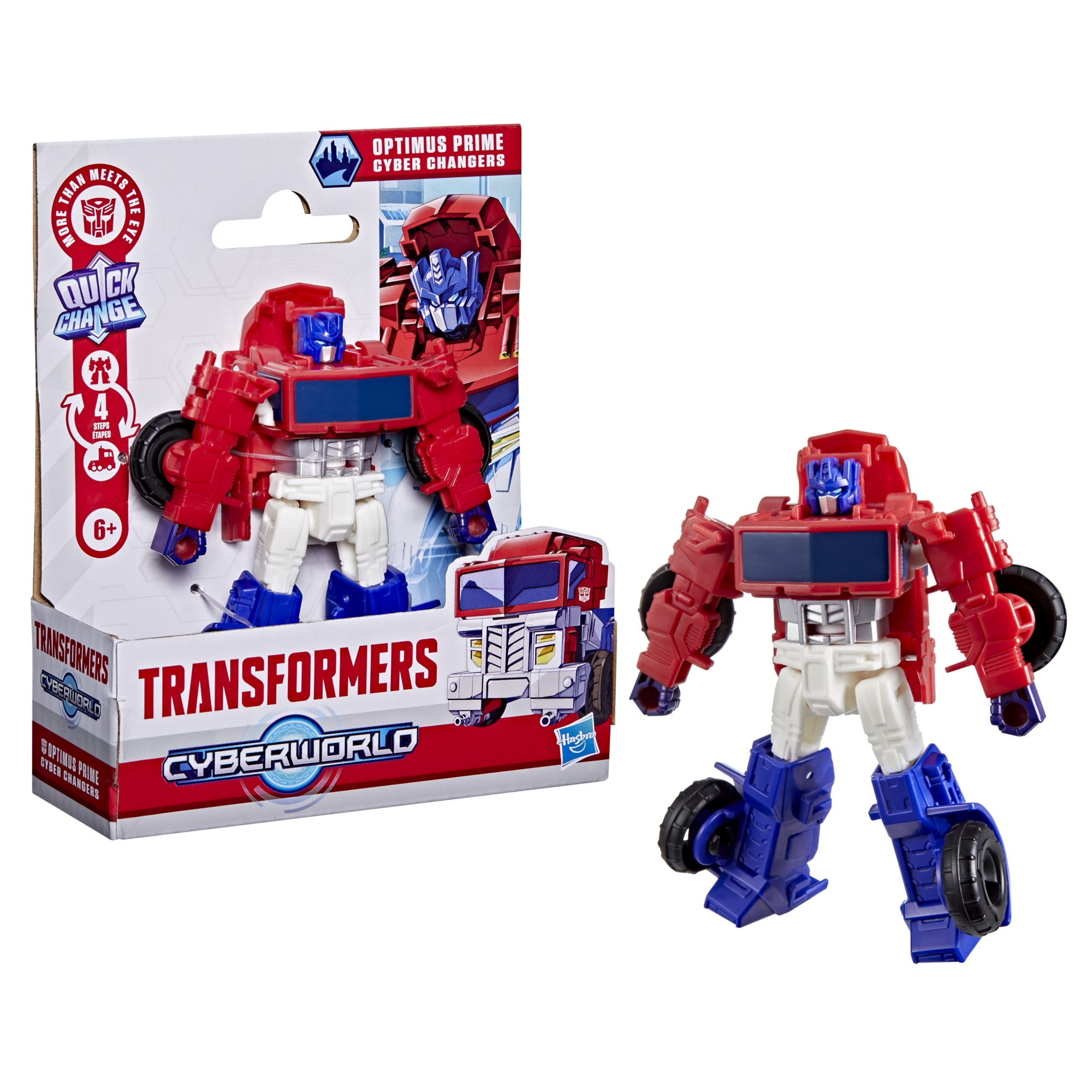 Transformers CYBERWORLD Cyber Changers Optimus Prime Action Figure