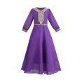 thumbnail image 3 of MKOSPLRT Abaya à Manches Longues pour Filles 8-14 Ans Musulmanes Islamiques Robes Enfants Tunique Florale Brodée Imprimée Maxi Vêtements de Prière Robe, 3 of 10