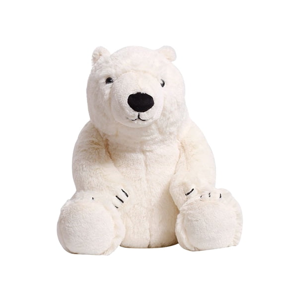 Polar Bear Stuffed Animal Plush Lifelike Super Soft Cute Polar Bear With Kawaii Polar Bear Plush Toy For Kids Children Family Xmas Birthday Gifts