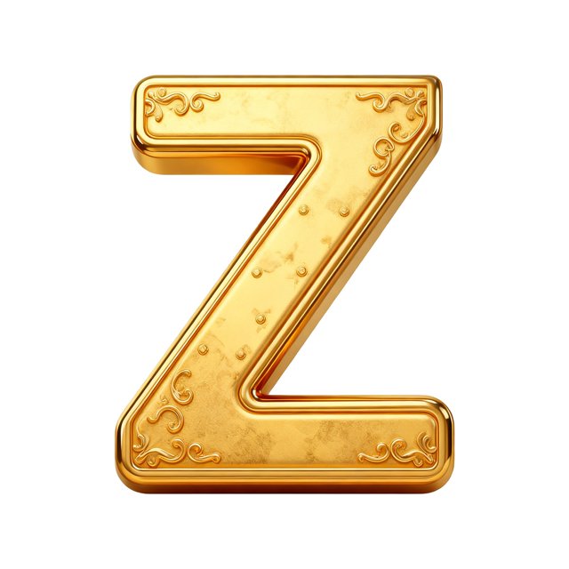 Gold Z Letter Christmas Ornament, 2D Acrylic Alphabet Hanging Pendant for Car Rearview Mirror and Backpack, Festive Holiday Home Decor Gift, Christmas Tree Decoration Car Accessory