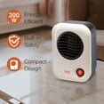 thumbnail image 3 of Lasko 101 MyHeat 200W Chauffage d'Appoint Électrique Portatif en Céramique (Lot de 3), 3 of 10
