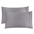 thumbnail image 1 of Unique Bargains 100% Long-Staple Combed Cotton Embroidered Pillow Cases Pillowcase, 1 of 8
