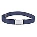 thumbnail image 3 of Kids Elastic Adjustable Strech Belt With Silver Square Buckle - Navy Blue, 3 of 4