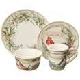 thumbnail image 2 of certified International 89044RM Holly and Ivy Ensemble de Vaisselle 16 Pcs, Service pour 4, Multicolore, 2 of 5