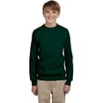 thumbnail image 2 of Hanes ComfortBlend EcoSmart Chandail à Col Rond pour Garçon, P, Vert Forêt Profond, 2 of 6