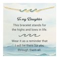 thumbnail image 1 of 1 Gold Set With Blue Diamond Ladies Family Simple BraceletThe Best Gift for A Loved One, 1 of 9
