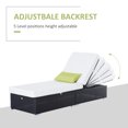 thumbnail image 4 of Outsunny Rattan Outdoor Sun Lounger, 4 of 10